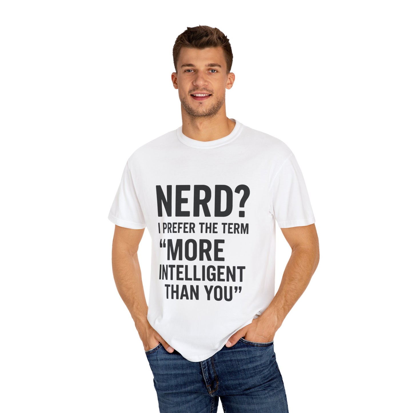 Intelligent Nerd Tee, Perfect for Gift, Humor T-Shirt, Unisex Apparel, Geeky Fashion, Casual Wear