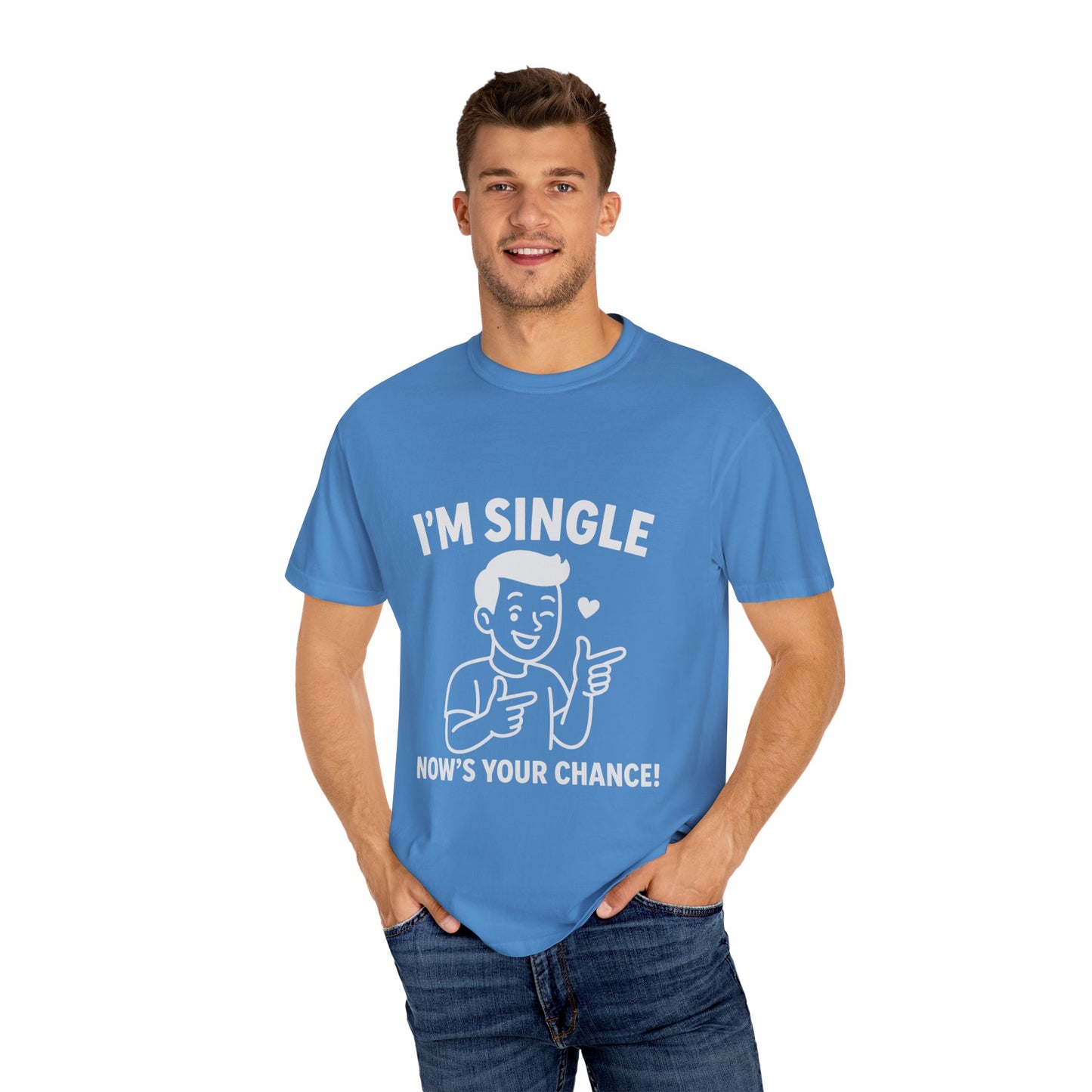 I'm Single T-Shirt, Funny Gift for Singles, Unisex Casual Wear, Perfect for Dating Events, Birthday Gift, Humorous Apparel