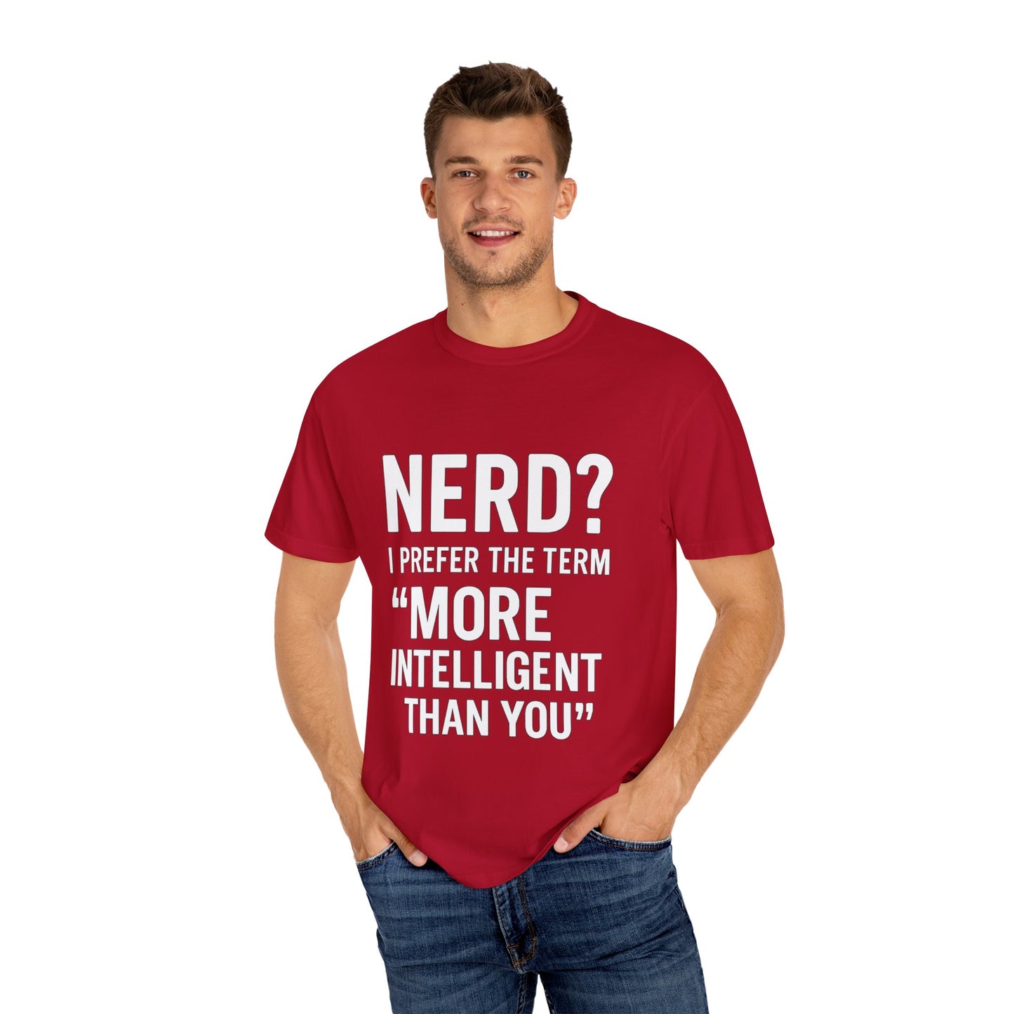 Intelligent Nerd Tee, Perfect for Gift, Humor T-Shirt, Unisex Apparel, Geeky Fashion, Casual Wear