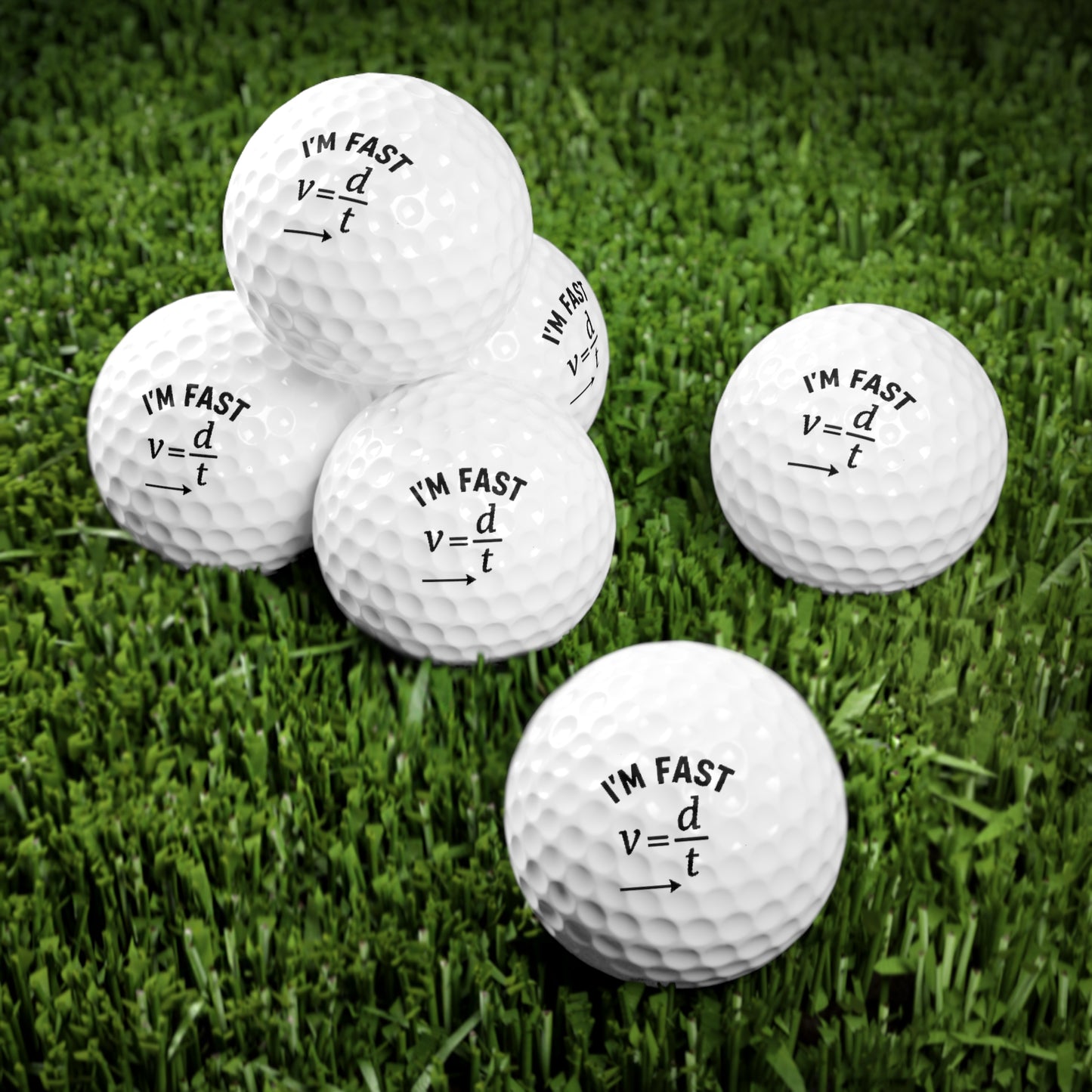 Funny Golf Balls - 6 Pack, Unique Golf Gifts, Personalized Golf Balls, Perfect for Golf Lovers, Humor for Dads and Friends