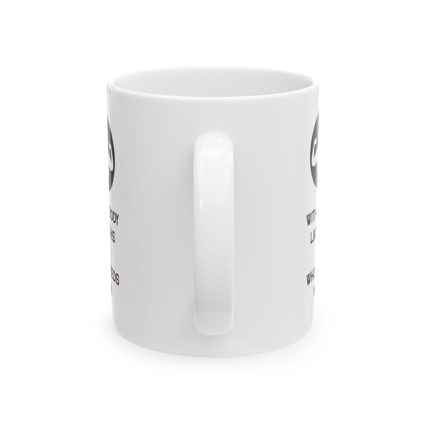 With a Body Like This Who Needs Hair | Funny Coffee Mug for Men - Fathers Day Gift - Husband Gift - Humor Coffee Mug - Dad Gift