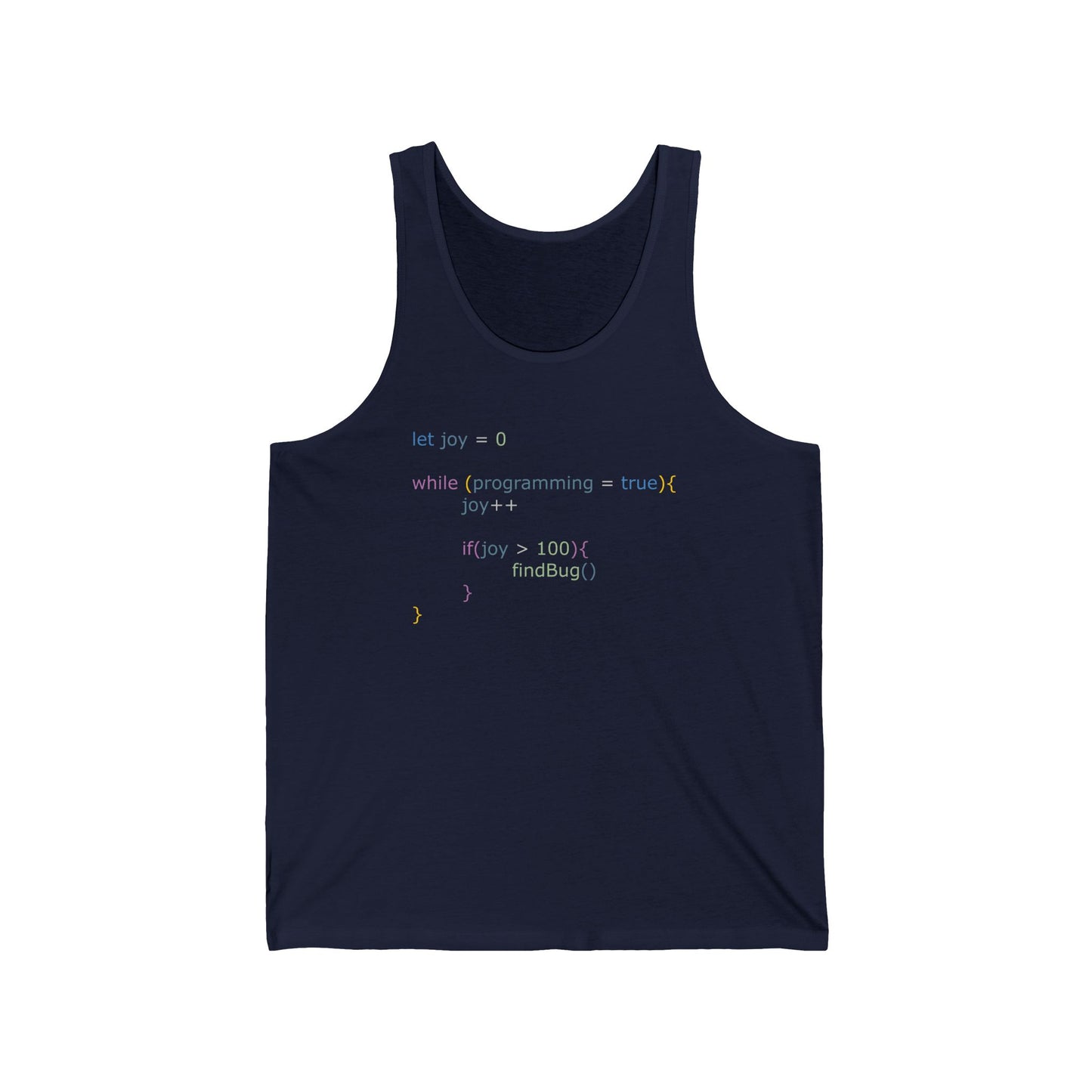 Funny Javascript Code Tank Top, Programmer Shirt, Web Developer Java Software Engineer, Java code Developer