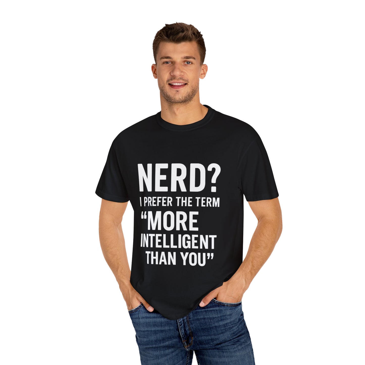 Intelligent Nerd Tee, Perfect for Gift, Humor T-Shirt, Unisex Apparel, Geeky Fashion, Casual Wear