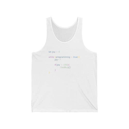 Funny Javascript Code Tank Top, Programmer Shirt, Web Developer Java Software Engineer, Java code Developer