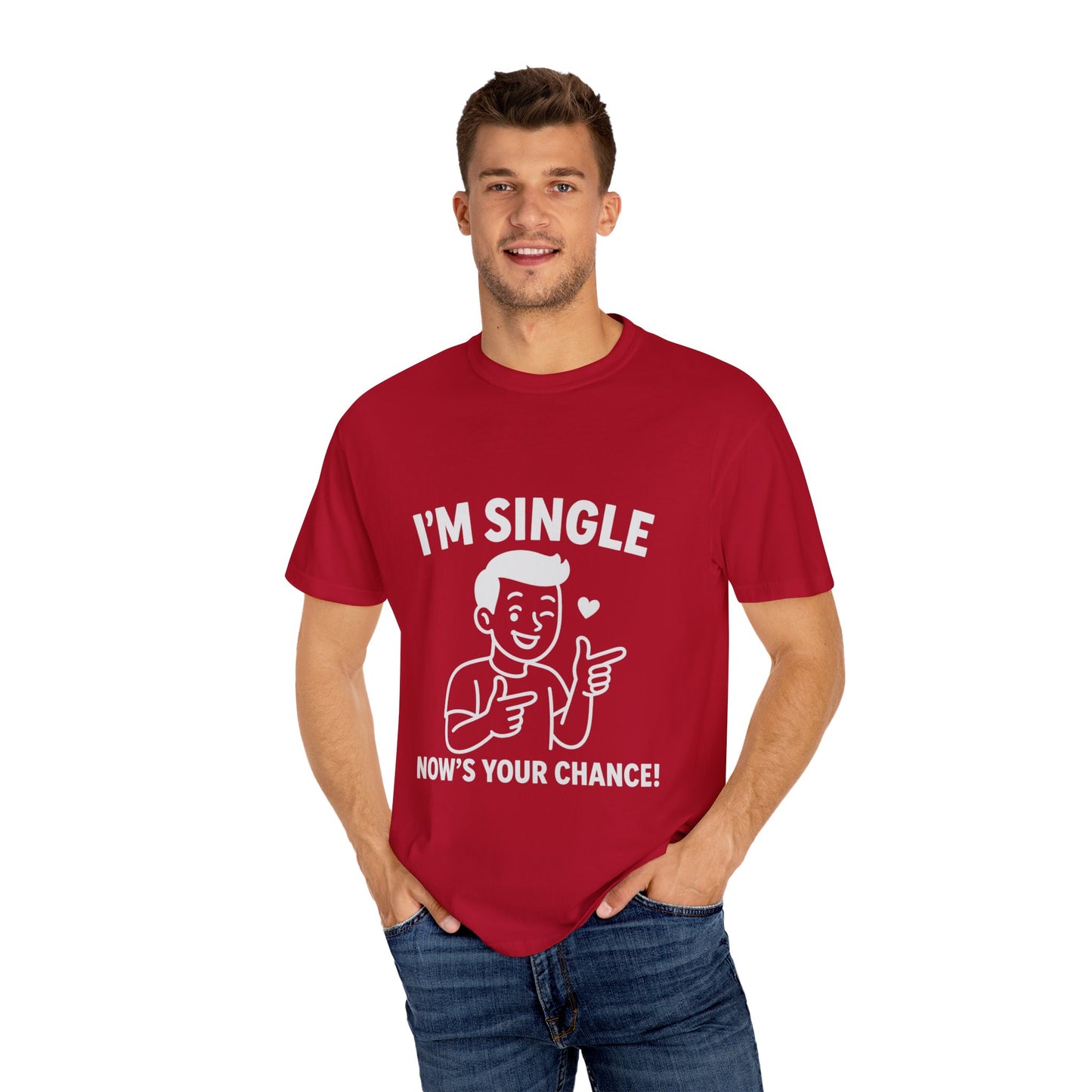 I'm Single T-Shirt, Funny Gift for Singles, Unisex Casual Wear, Perfect for Dating Events, Birthday Gift, Humorous Apparel