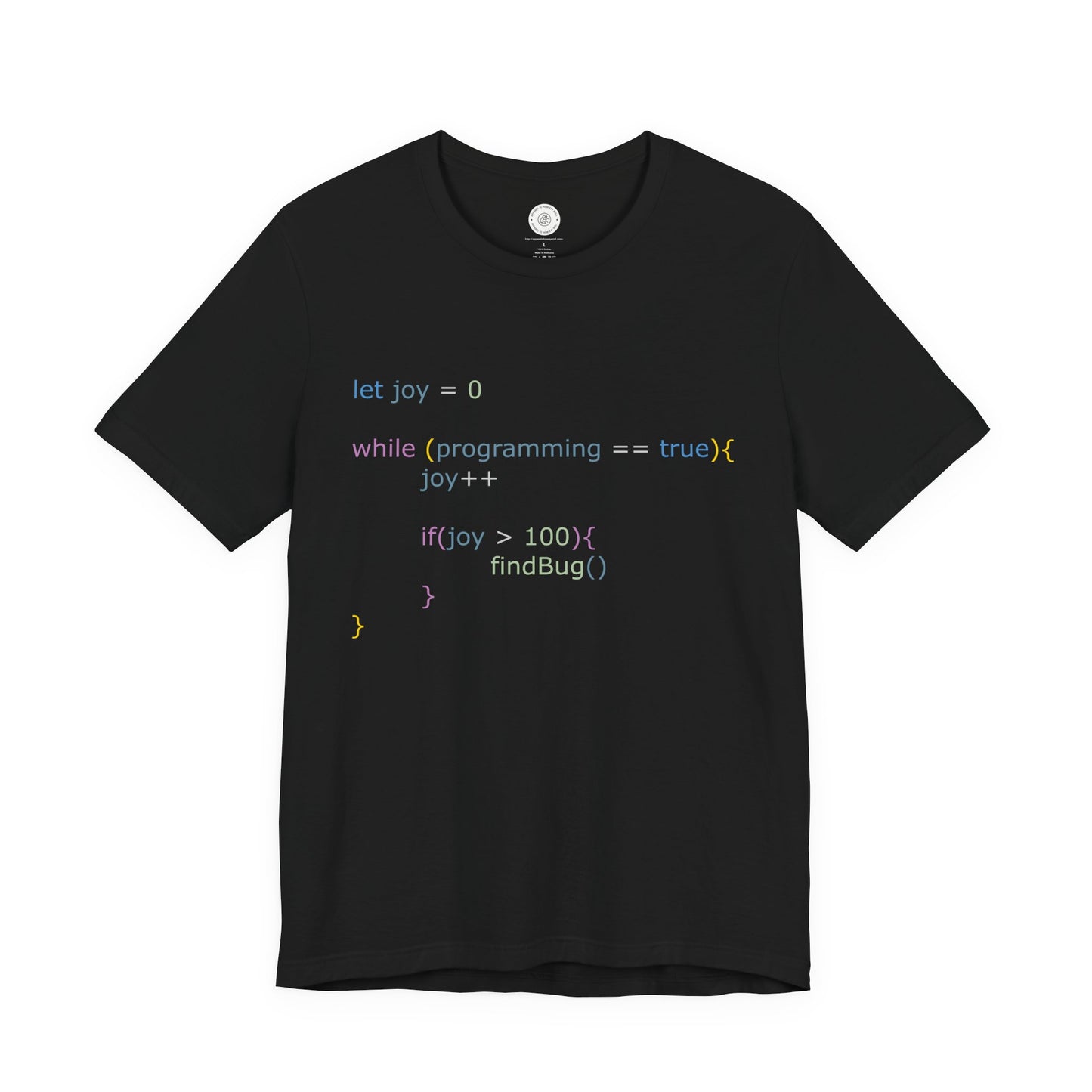 Programmer Shirt, Javascript Shirt, Joy++ Once Happy Find bug, Web Developer Tshirt, Java Programmer Shirt, Java code Tshirt, Computing