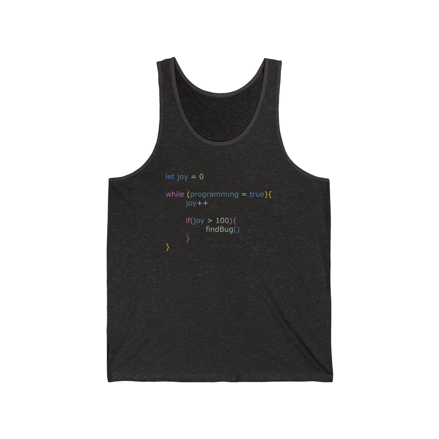 Funny Javascript Code Tank Top, Programmer Shirt, Web Developer Java Software Engineer, Java code Developer