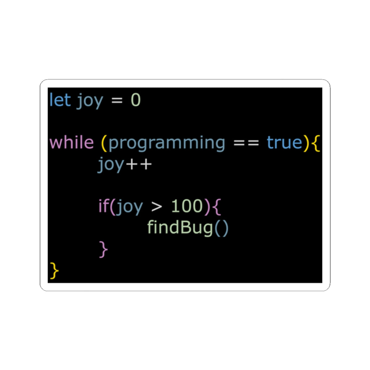 Funny Javascript Code Sticker, Programmer Sticker, Web Developer Java Software Engineer, Java code Developer