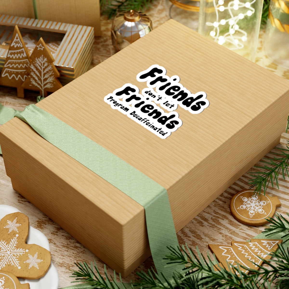 Fiends don't let Friend Program Decaffeinated sticker