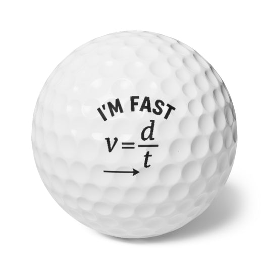 Funny Golf Balls - 6 Pack, Unique Golf Gifts, Personalized Golf Balls, Perfect for Golf Lovers, Humor for Dads and Friends