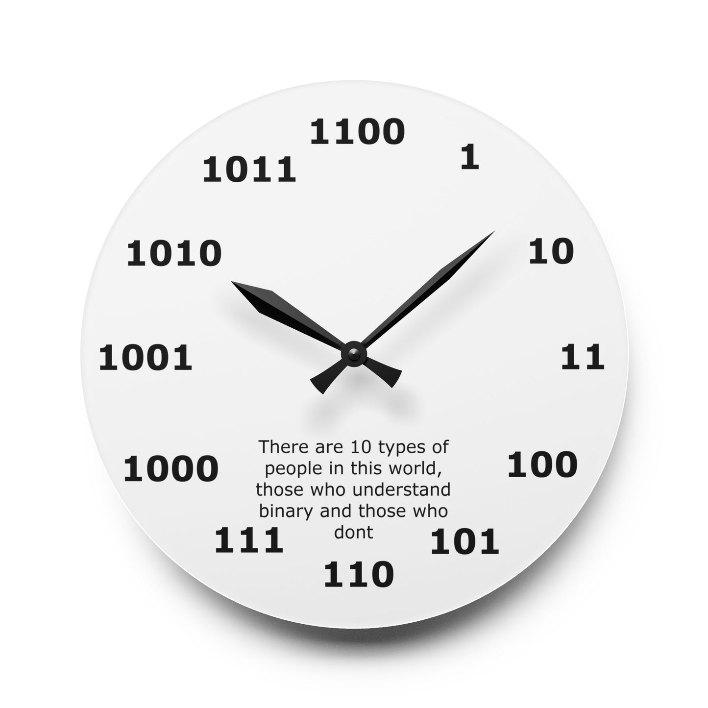 Geek Chic Binary Wall Clock: Embrace the Digital Era with Binary Hours!