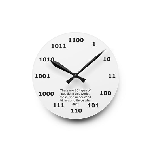 Geek Chic Binary Wall Clock: Embrace the Digital Era with Binary Hours!