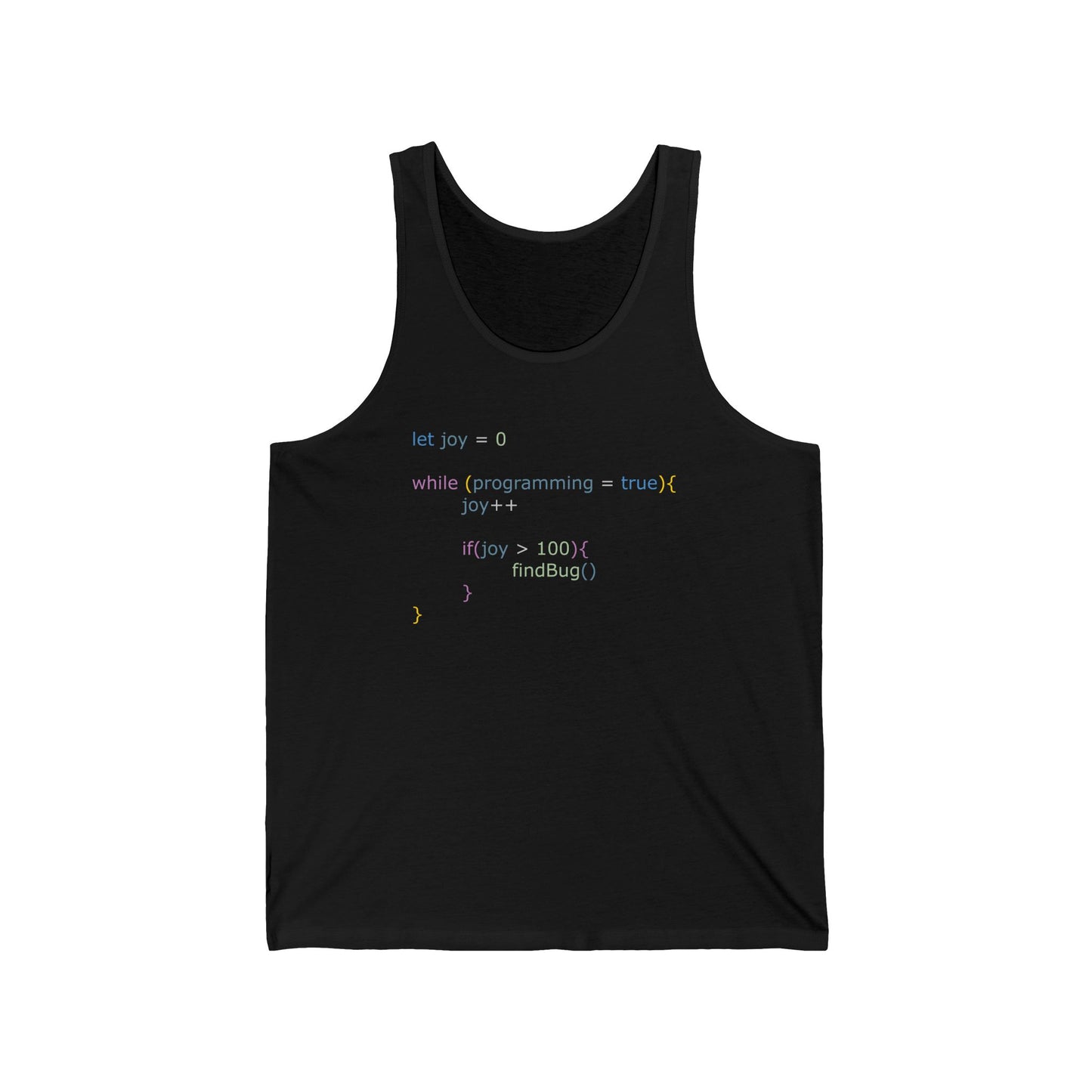 Funny Javascript Code Tank Top, Programmer Shirt, Web Developer Java Software Engineer, Java code Developer